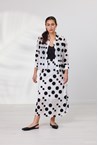 SADIE SKIRT - white/blac